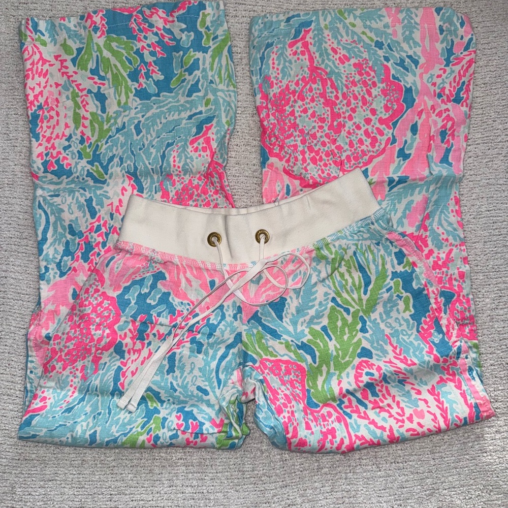 Lilly Pulitzer Pink and Blue Patterned Shorts